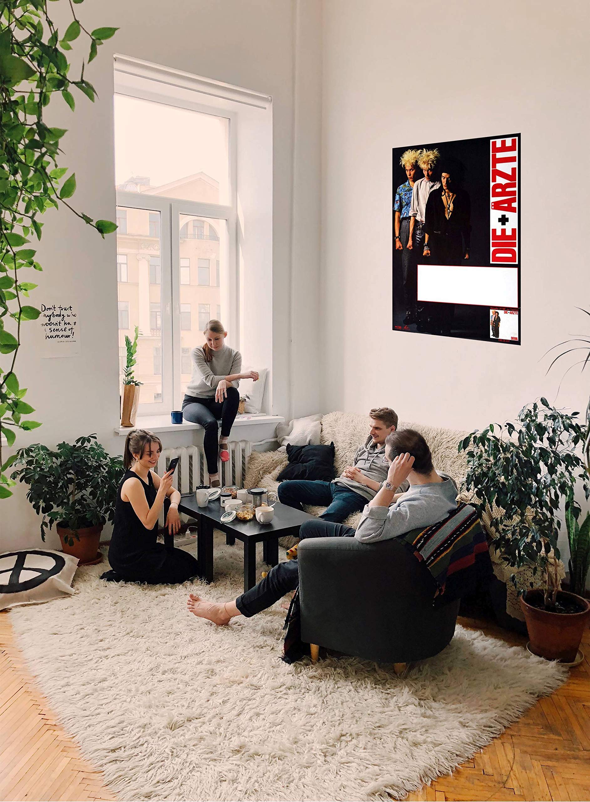 Premium Poster/Plakat | DIN A1 | Live Konzert Veranstaltung » Die Ärzte - Debil, Ohne Stadt 1985 «