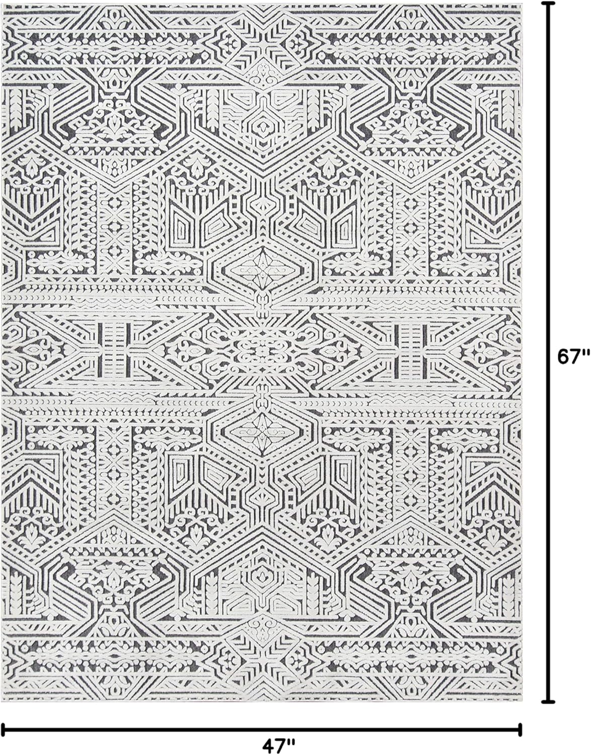 Momeni Covington Area Rug, 3'11" X 5'7", Charcoal