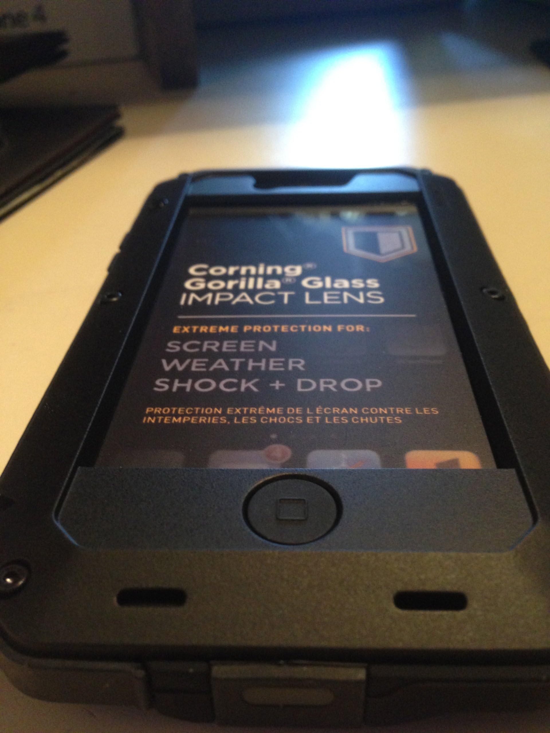 Lunatik Taktik Extreme Polymer Protection for iPhone 5 With Gorilla Glass - Black/Black/Red