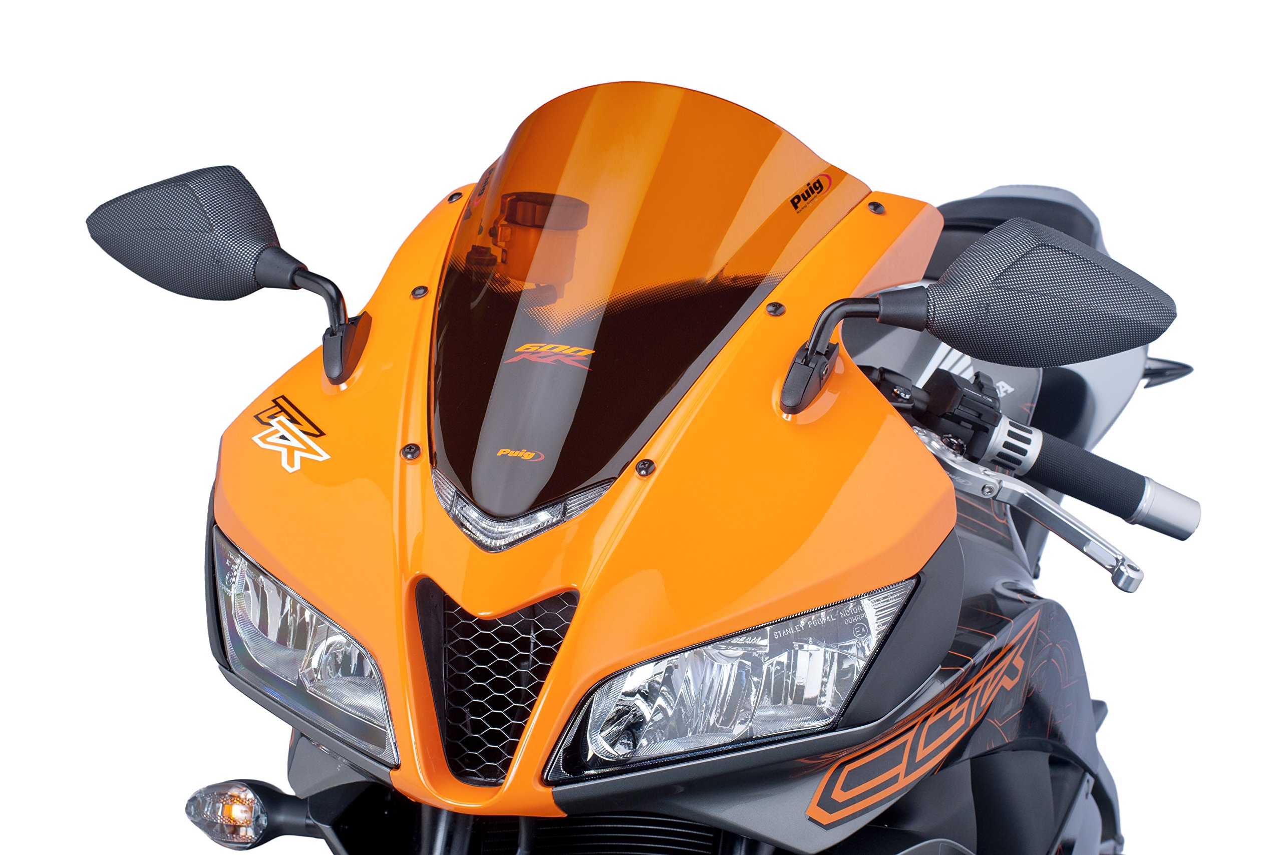 Puig Pare-brise moto Dôme Racing pour Honda CBR600RR 2007–2012, Orange