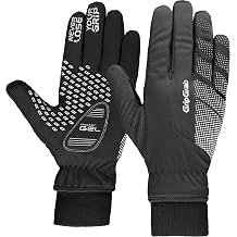 Ride Windproof Winter Cycling Gloves Thermal Full Finger Padded Fleece Lined Cold Weather Warm Bicycle Glove