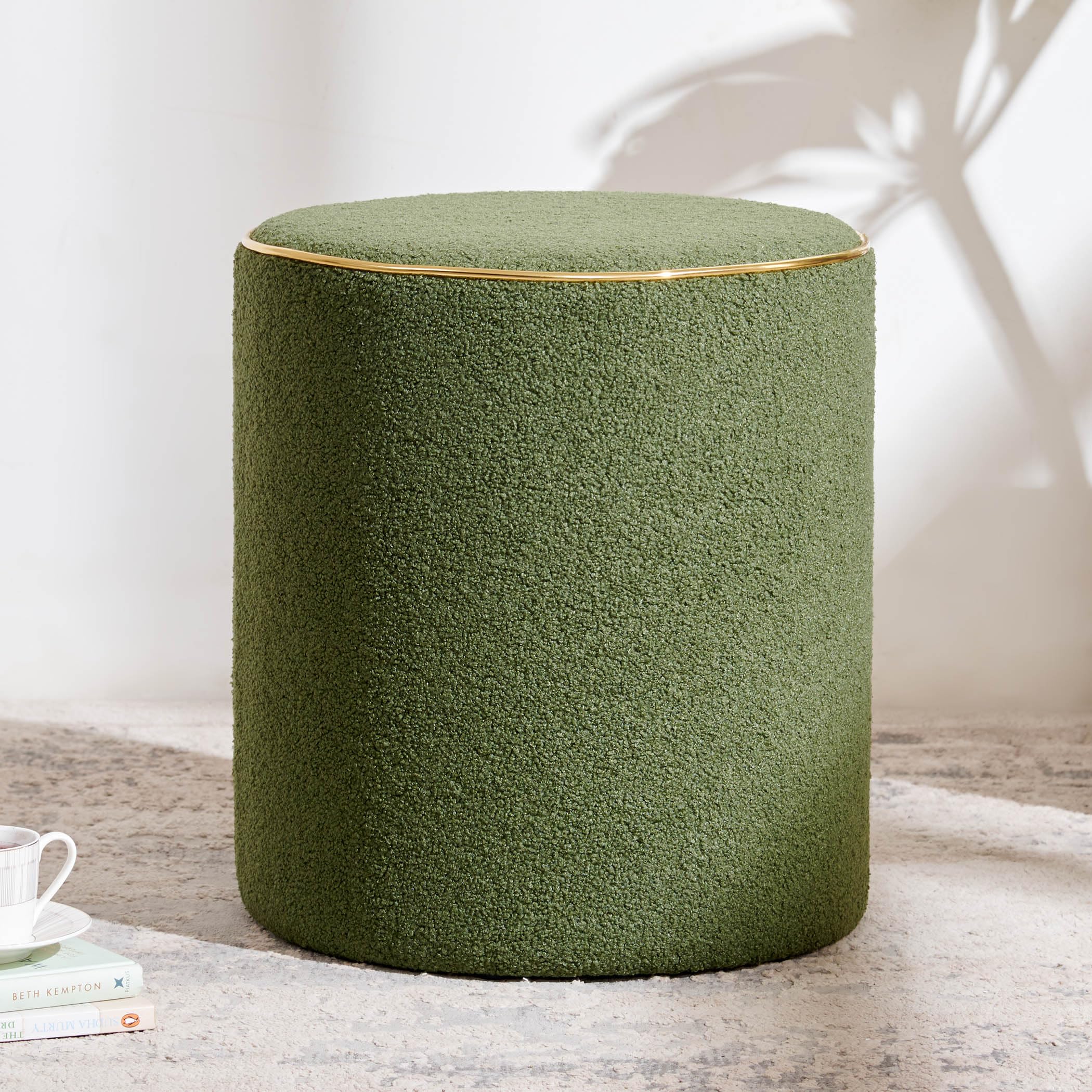 Home Cente Murphy NXT Velvet Ottoman - Green-image-38