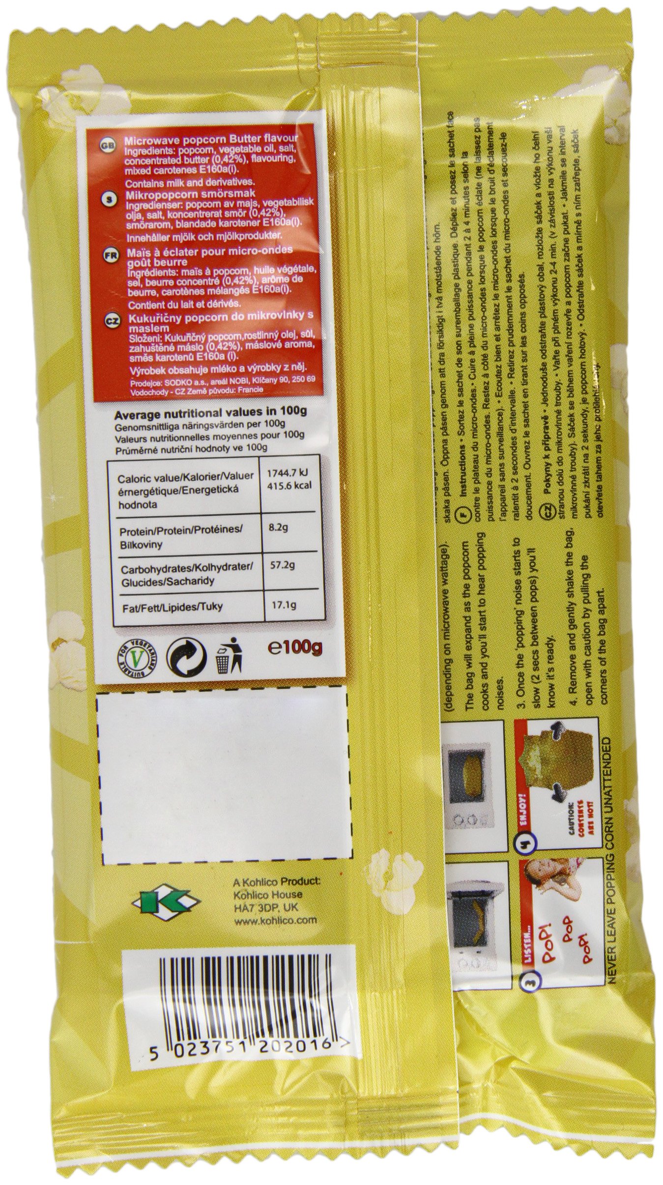masło popcorn 100 g (opakowanie 16)