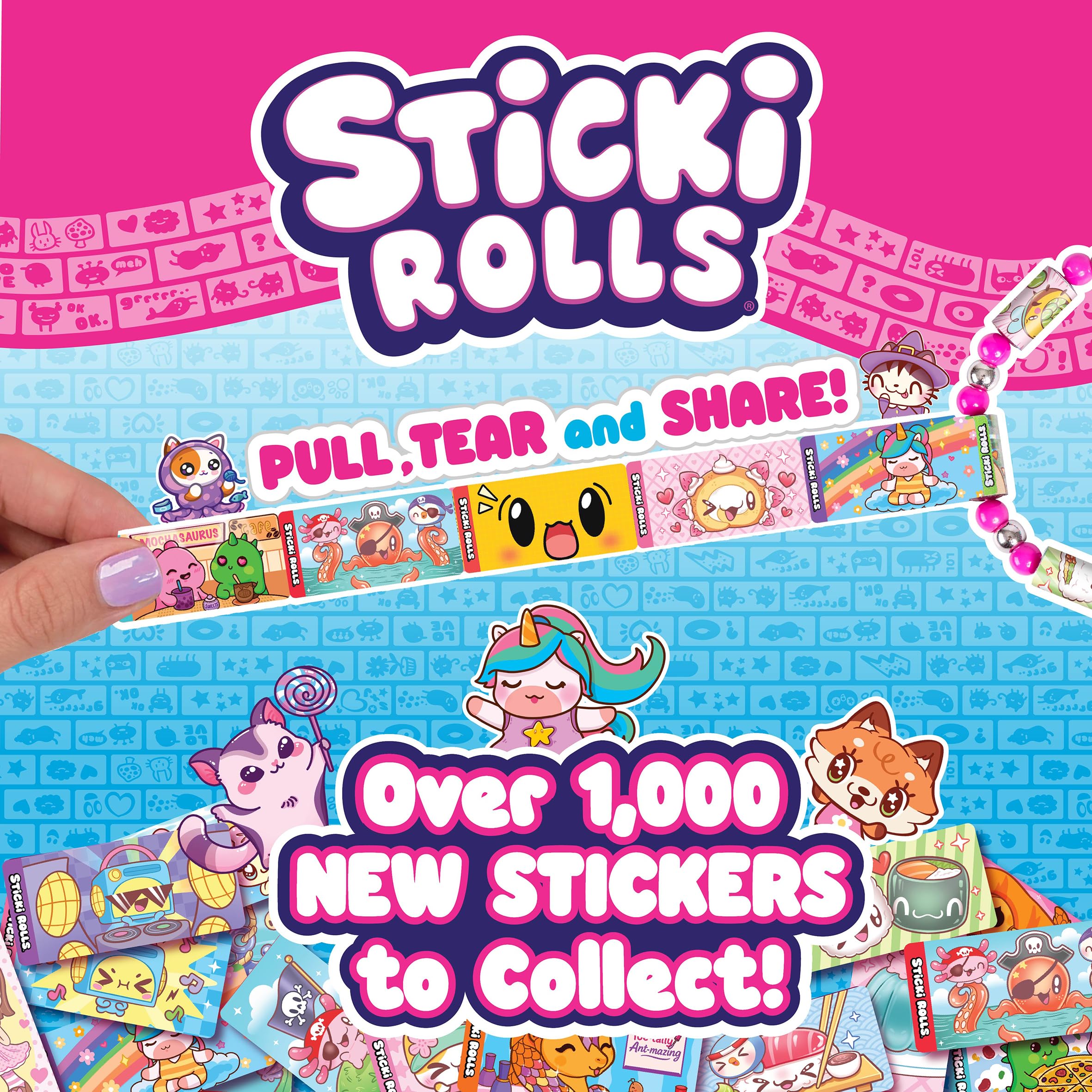 Sticki Rolls Sticki Rolluxe S3, borsa da trasporto, kit di adesivi per gioielli