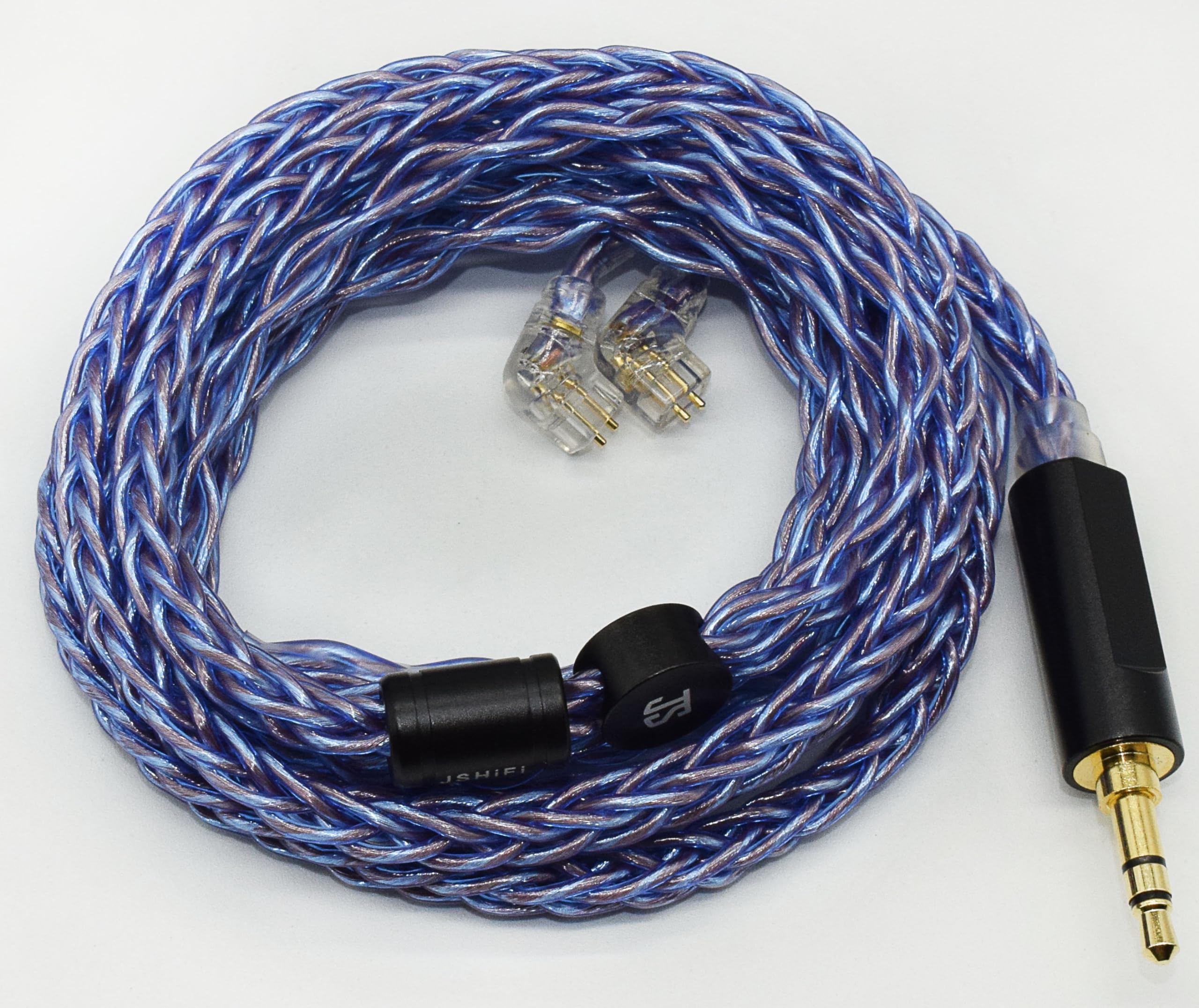 [JSHiFi-Storm] QDC 3.5mm Re-Cable 0.14 inch (3.5 mm) Single Crystal Copper + Silver Plated Earphone Upgrade Cable QDC Earphone Replacement Cable (QDC3.5mm)-image-29