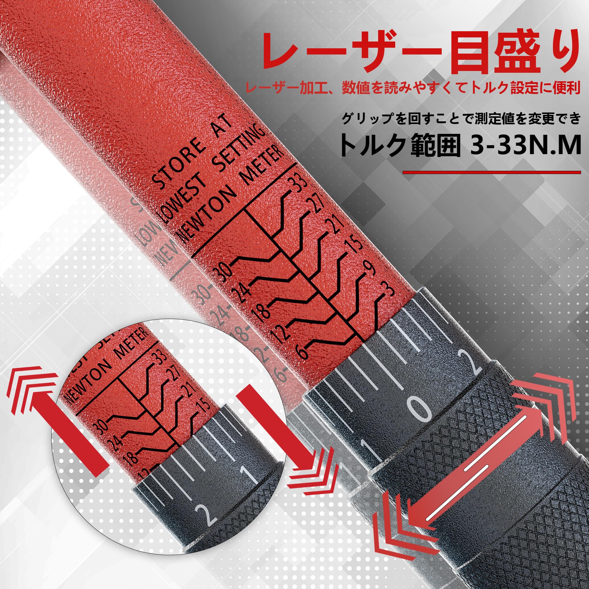 Amazon.co.jp: GOMLERT トルクレンチ 差込角6.35mm (1/4