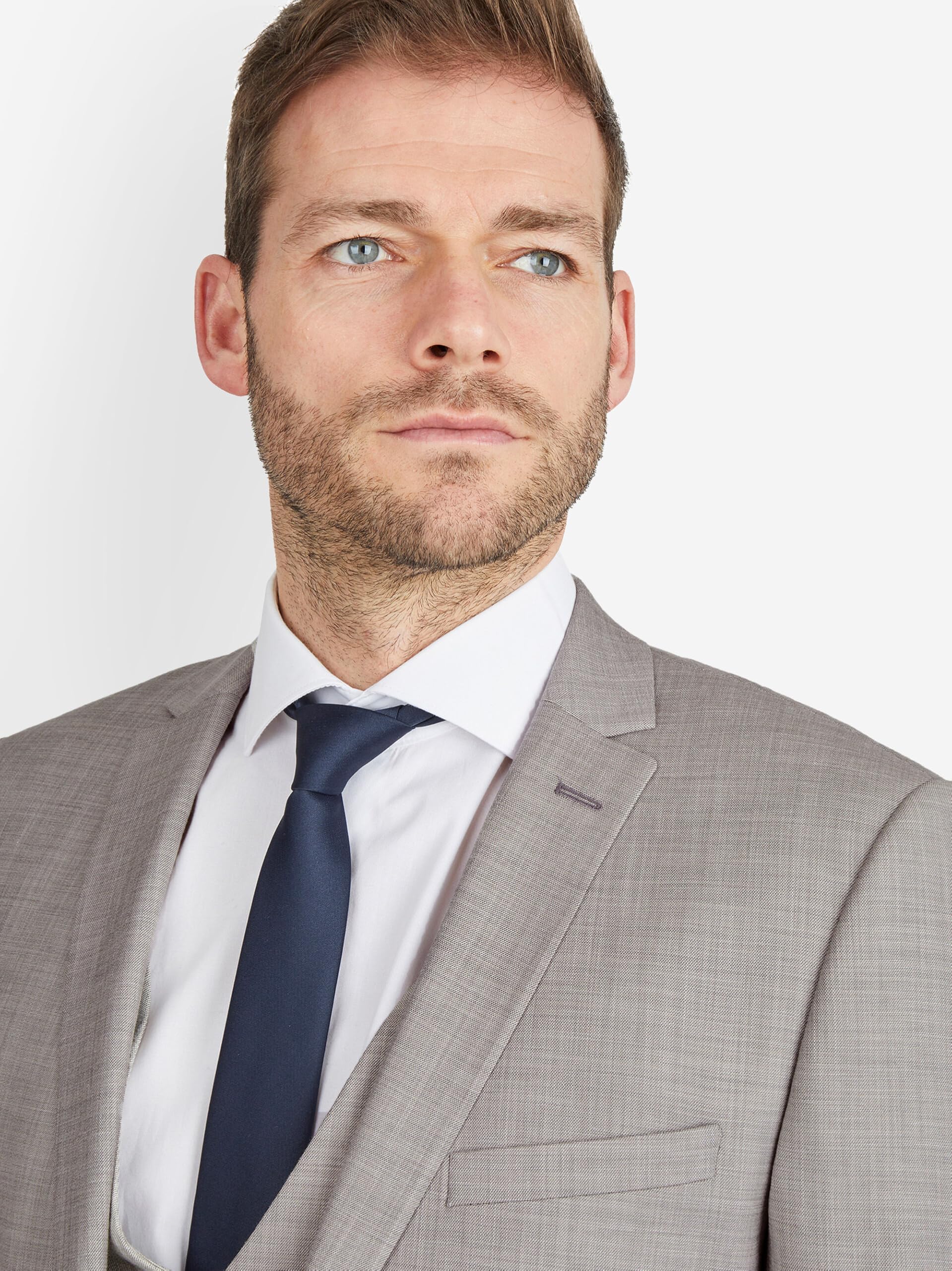 Steffen Klein Herren Anzug - Dreiteiler - Slim Fit - Business Anzug mit Weste - Elastischer Komfort