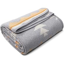 ACUSHLA Merino Wool Throw 63"x51" Soft Warm Thick Washable Bed Blanket for Couch Outdoor Camping Travel Car All Seasons Moroccan Grey