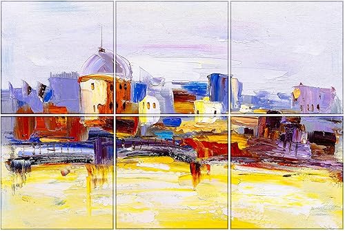 KTOESHEO Paquete de 6 paneles de pared acústicos artísticos decorativos, 72 x 48 pulgadas, absorbentes de sonido, autoadhesivos insonorizados para