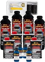 Vista 18 de Custom - Revestimiento protector de 1.5 galones (6 cuartos), para caja de camión,para rodillo, brocha o rociador con kit de aplicador de pincel