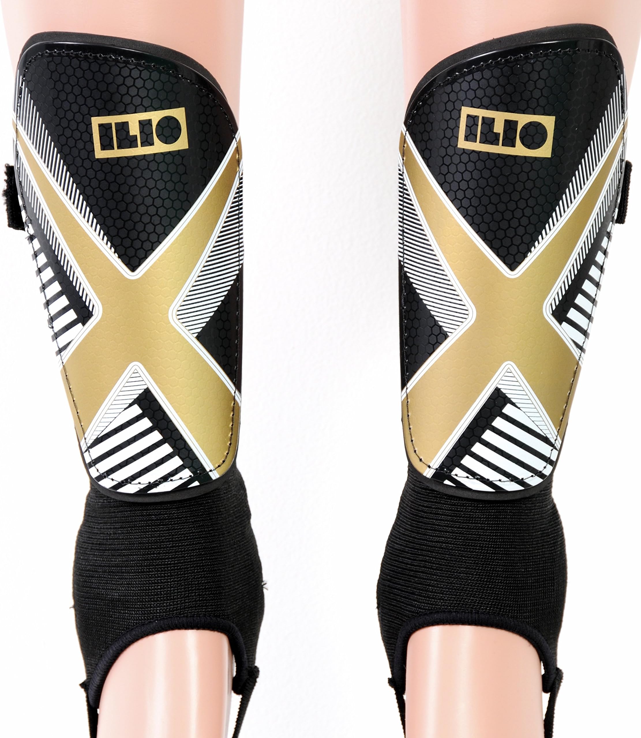 ILIO Soccer Shin Guards - Youth Sizes Sporting Goods - Youth - Shin Guards for Kids - Full Ankle Protection - Perfect Sizing for Boys and Girls - XS|S|M - Satisfaction Guarantee