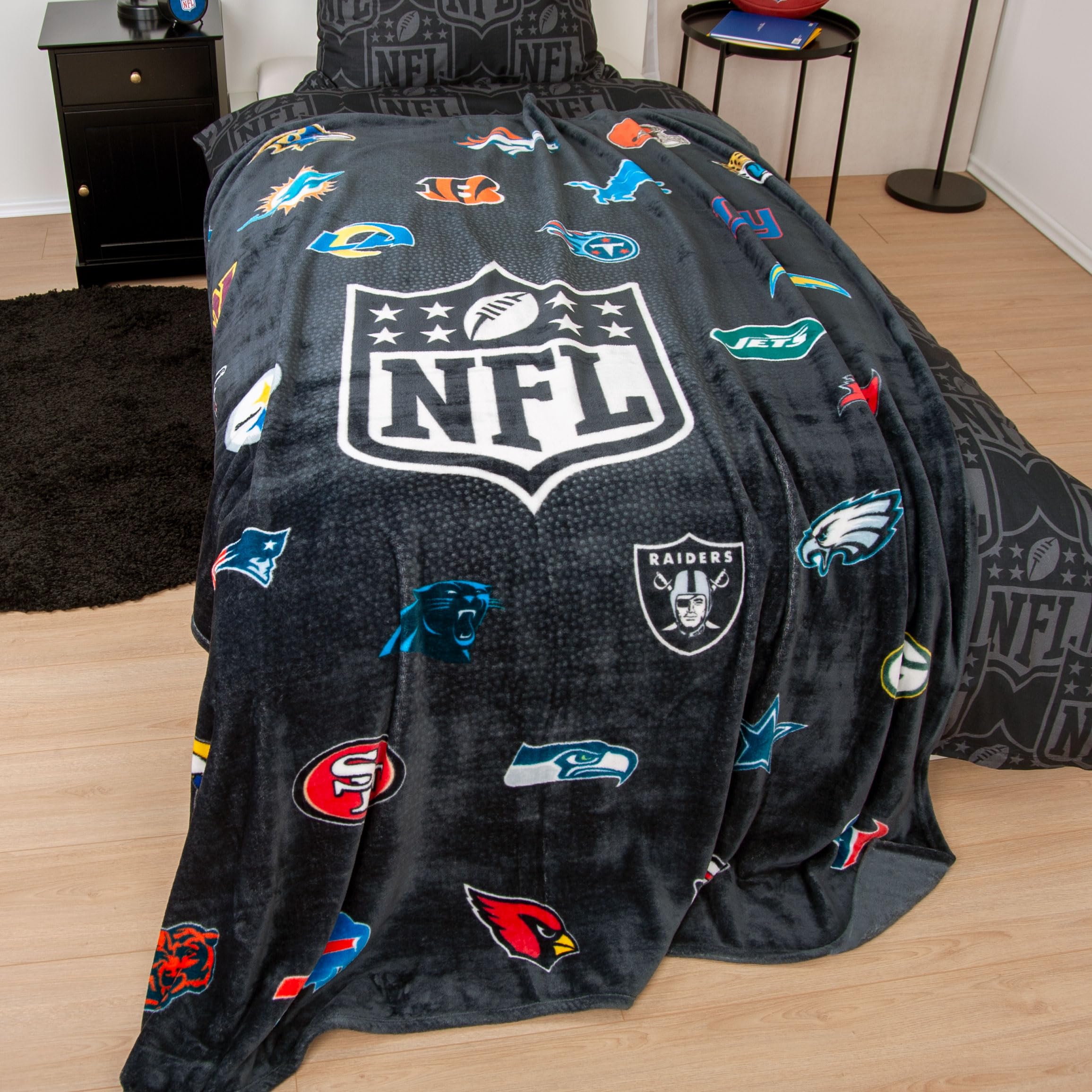 Herding Coperta Wellsoft NFL Teams, 150 x 200 cm, Morbida e Confortevole, Poliestere