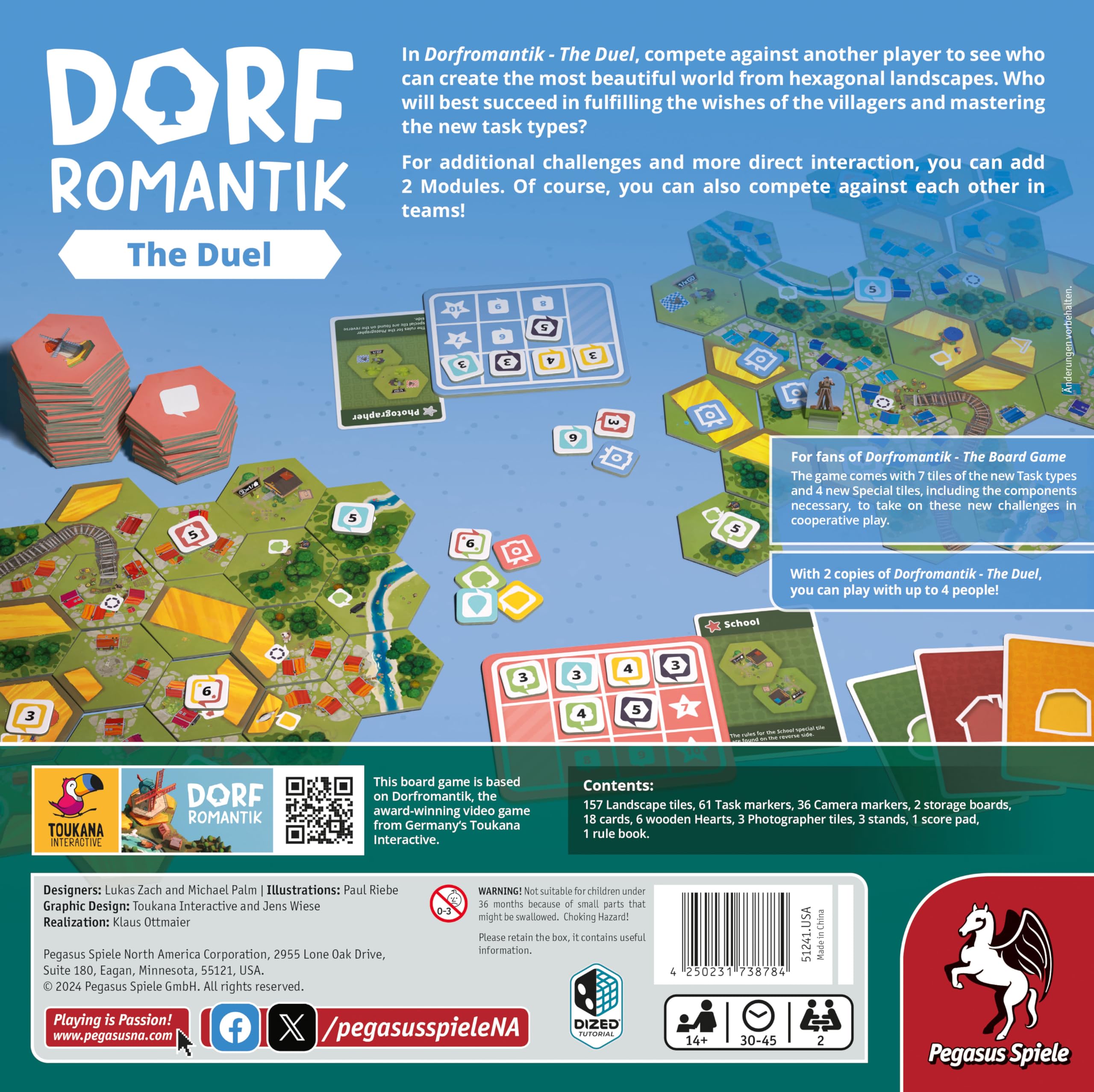 Dorfromantik: Il Duello Versione USA - Gioco da tavolo