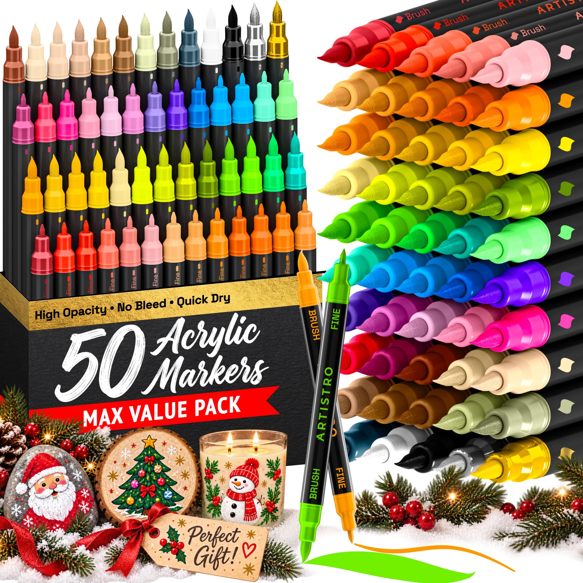 ARTISTRO 50 Acrylic Dual-Tip