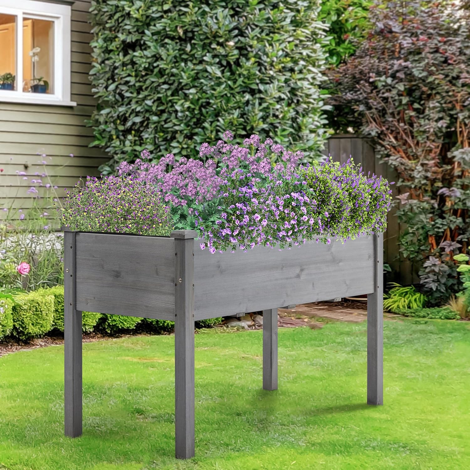 Close-up of smooth wood surface and side plate assembly