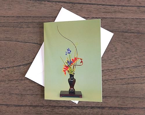 Miniatura 3 de Blank Note Cards Set, Original Art Blank Greeting Cards, Eco Friendly Notecards with Ikebana Flower Photo, Eco Friendly Recycled Paper Stationery