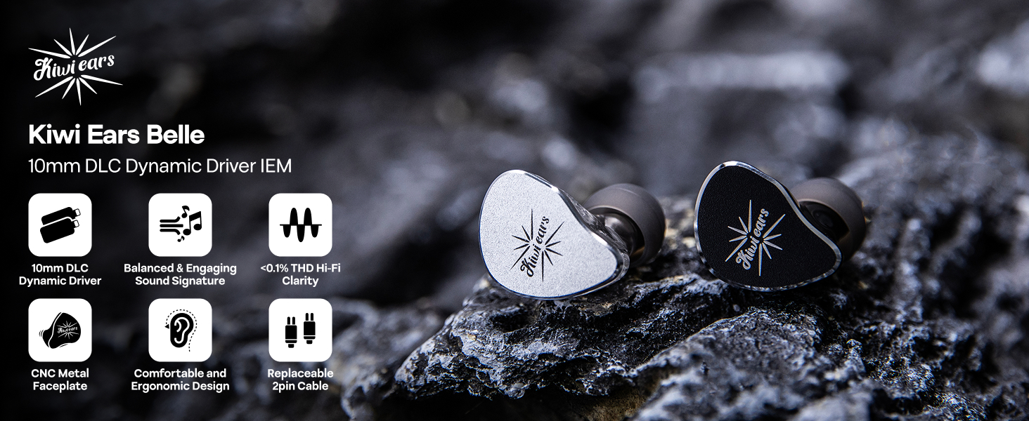 イーグルアイ 約10mm Amazon.com: Linsoul Kiwi Ears Belle 10mm DLC Dynamic Driver in-Ear