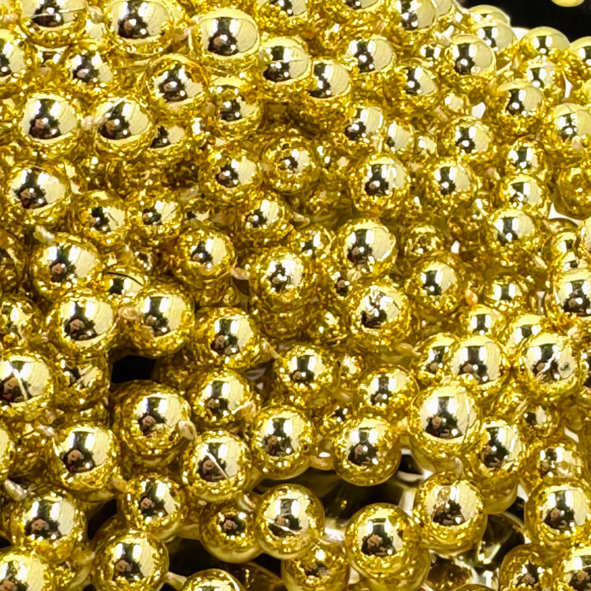 Ghirlanda Di Perle Decorative MIJOMA - 8 Metri Con Perle Da 8 Mm - Colore Argento - 2
