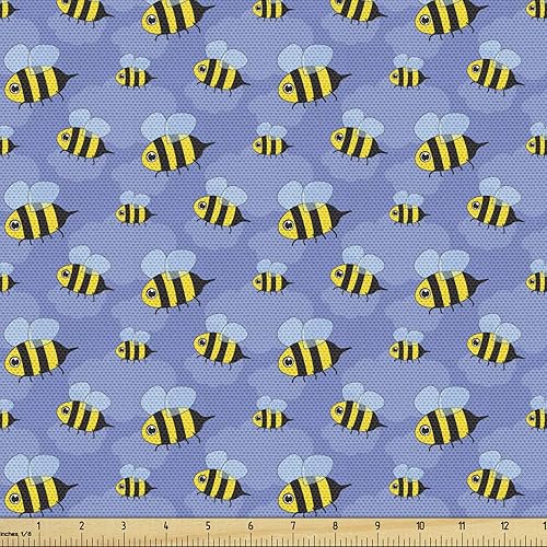 Miniatura 40 de Lunarable Tela suculenta de The Yard, flores en acuarela estilo pintura coloridas flores de primavera tema de jardinería, tela de microfibra