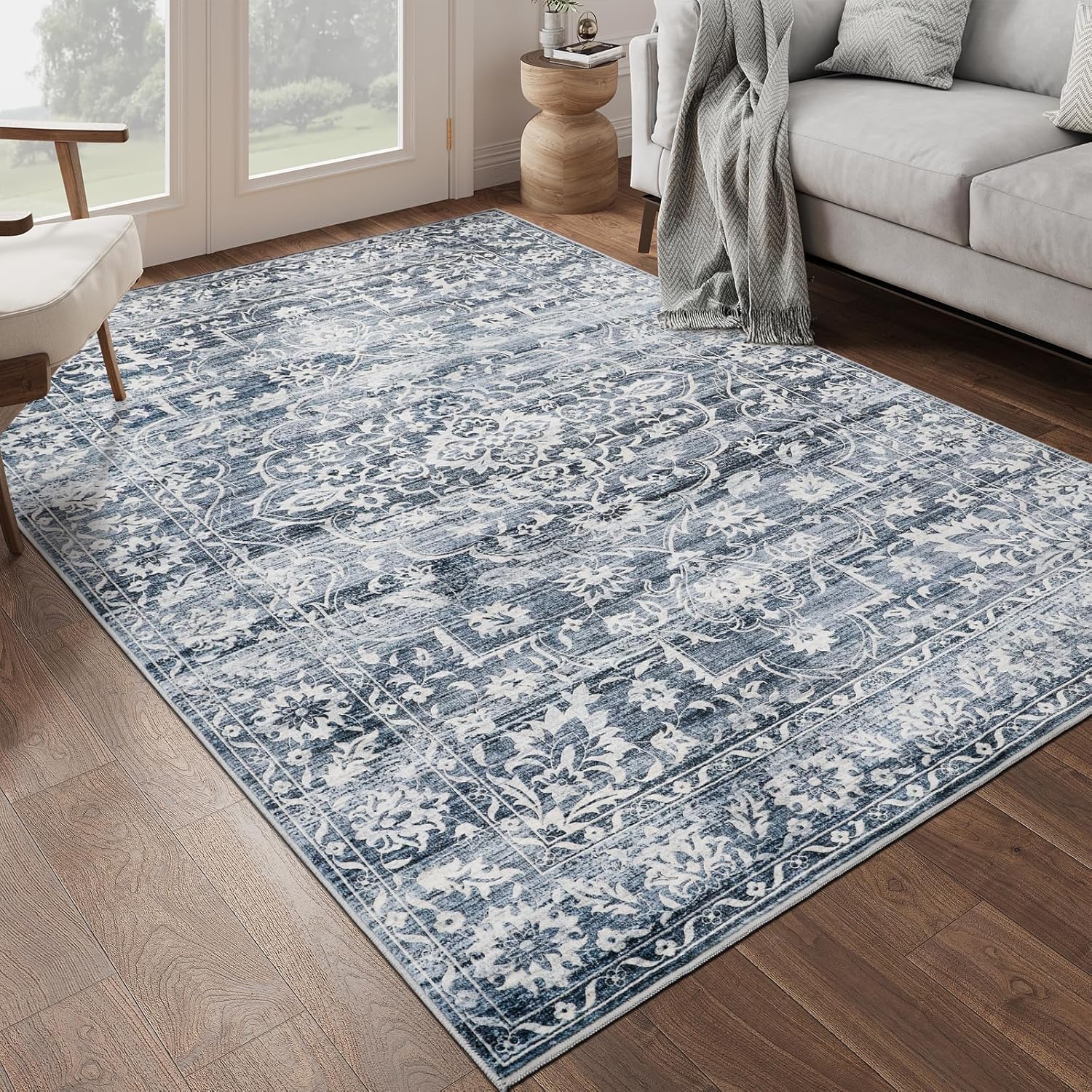 Amazon.com: Soalmost 8x10 Area Rugs for Living Room, Stain Resistant ...