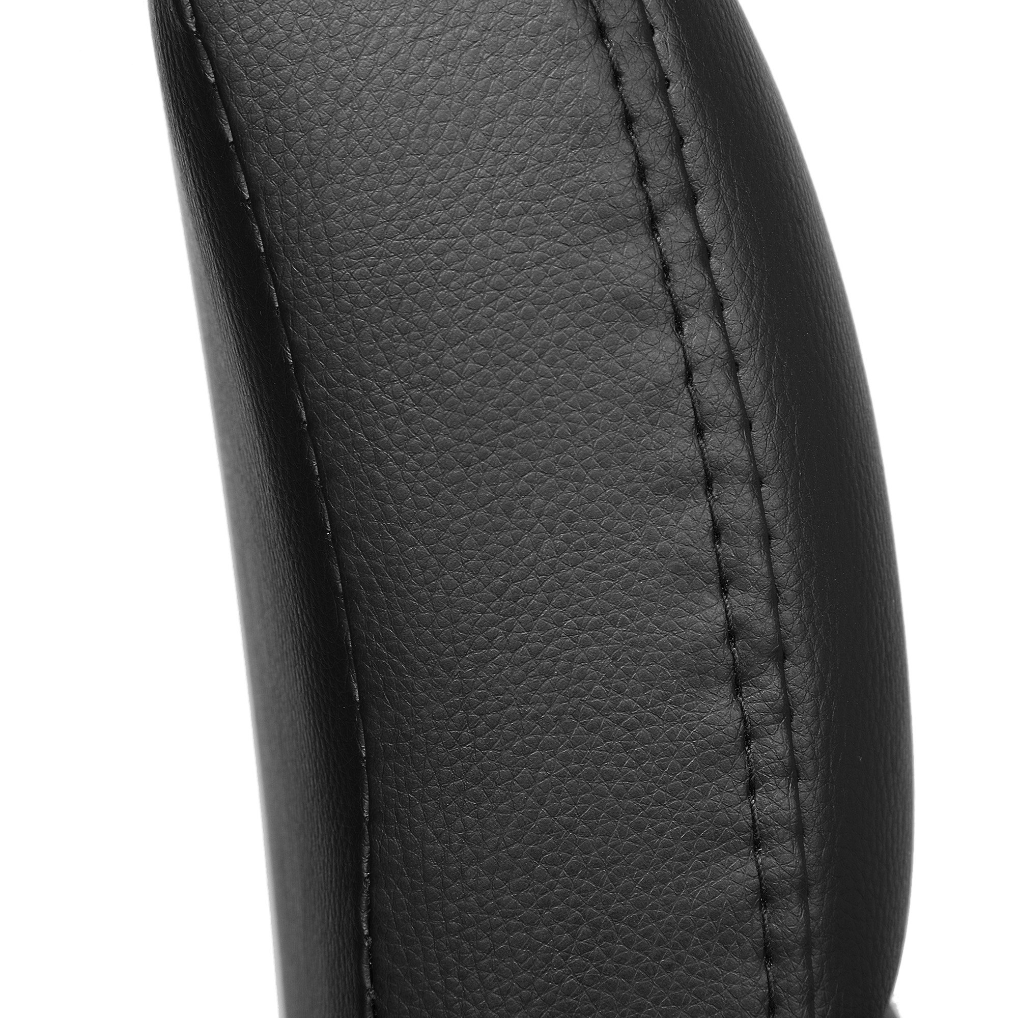 SONGMICS Chaises de Bar, Lot de 2, Tabourets Hauts, Hauteur Réglable, Revêtement en PU, Rotatif sur 360°, avec Dossier et Repose-pieds, Pied Chromé, Noir LJB64B