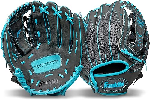 Miniatura 3 de Franklin Sports Teeball Infinite WebShok-Sorb Combo Series Guante de Fielding, 10.5 pulgadas