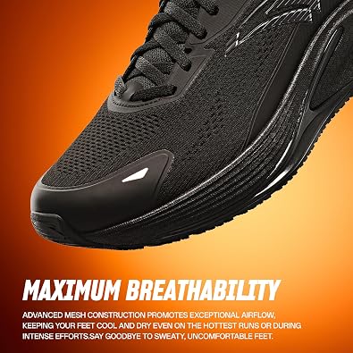 ANTA Mens Rocket6 Running Shoes Cushioning Comfortable Breathable Athletic Workout Gym Cross Trainer Sports Sneakers