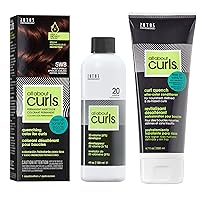 Vista 22 de All About Curls Permanent Hair Color Dye For Curly Hair 100% Gray Coverage Nourished & Radiant Curls Vibrant Shine &