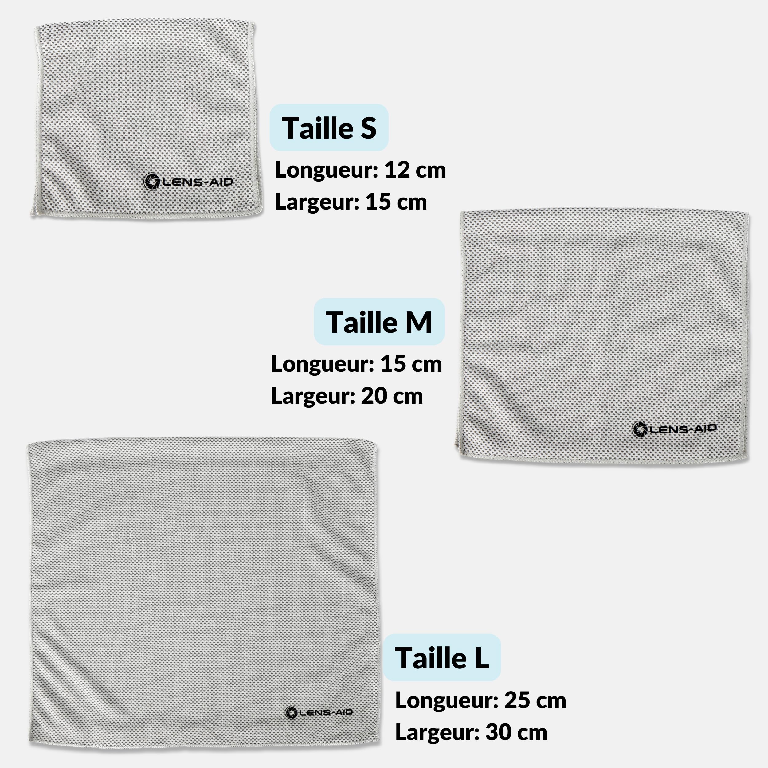 Pochette pour Appareil Photo LENS-AID, Sac pour Reflex Numérique, Gris, M (19 x 16 cm)
