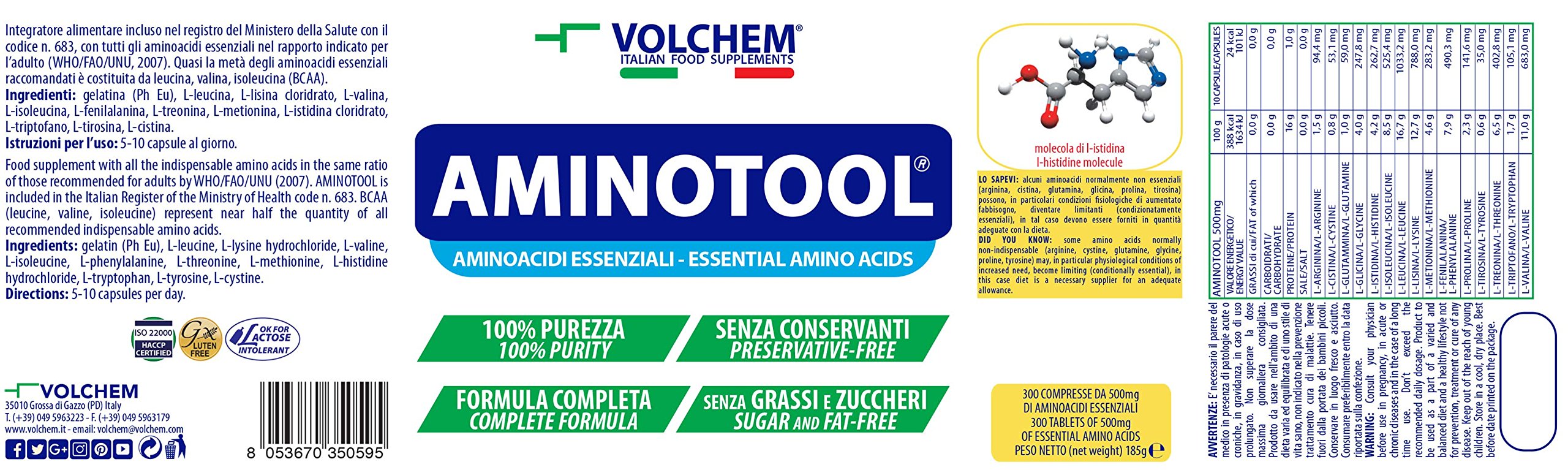 volchem aminotool, 1000 mg, 300 Tabletten