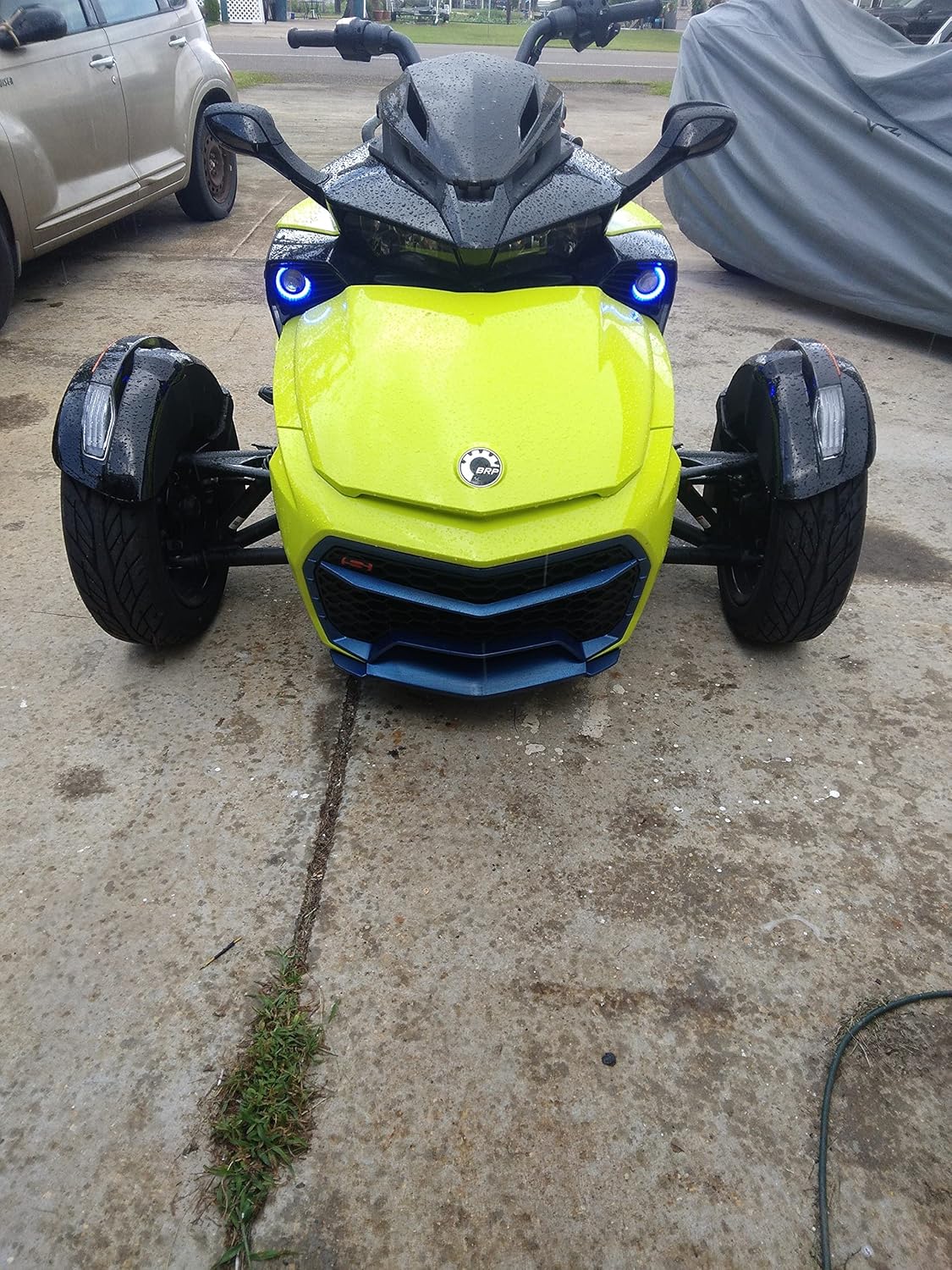 Brand White Angel Eye Halo Fog Driving Lights Lamps Compatible for Can-Am Spyder F3 F3-S F3-T