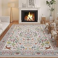 Vista 39 de Rugcomf Alfombra de pasillo lavable para cocina 2'6''x8' Alfombra de pasillo para entrada interior floral antideslizante alfombra suave para Azul