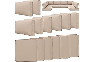 Outdoor Patio Cushions Slipcovers - Waterproof Replacement