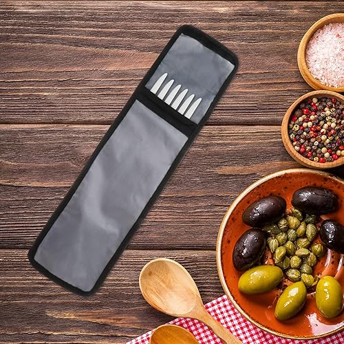 Miniatura 5 de DOITOOL Bolsa de almacenamiento para palos de barbacoa, bolsa impermeable para herramientas de barbacoa, bolsa de almacenamiento de brochetas, bolsa