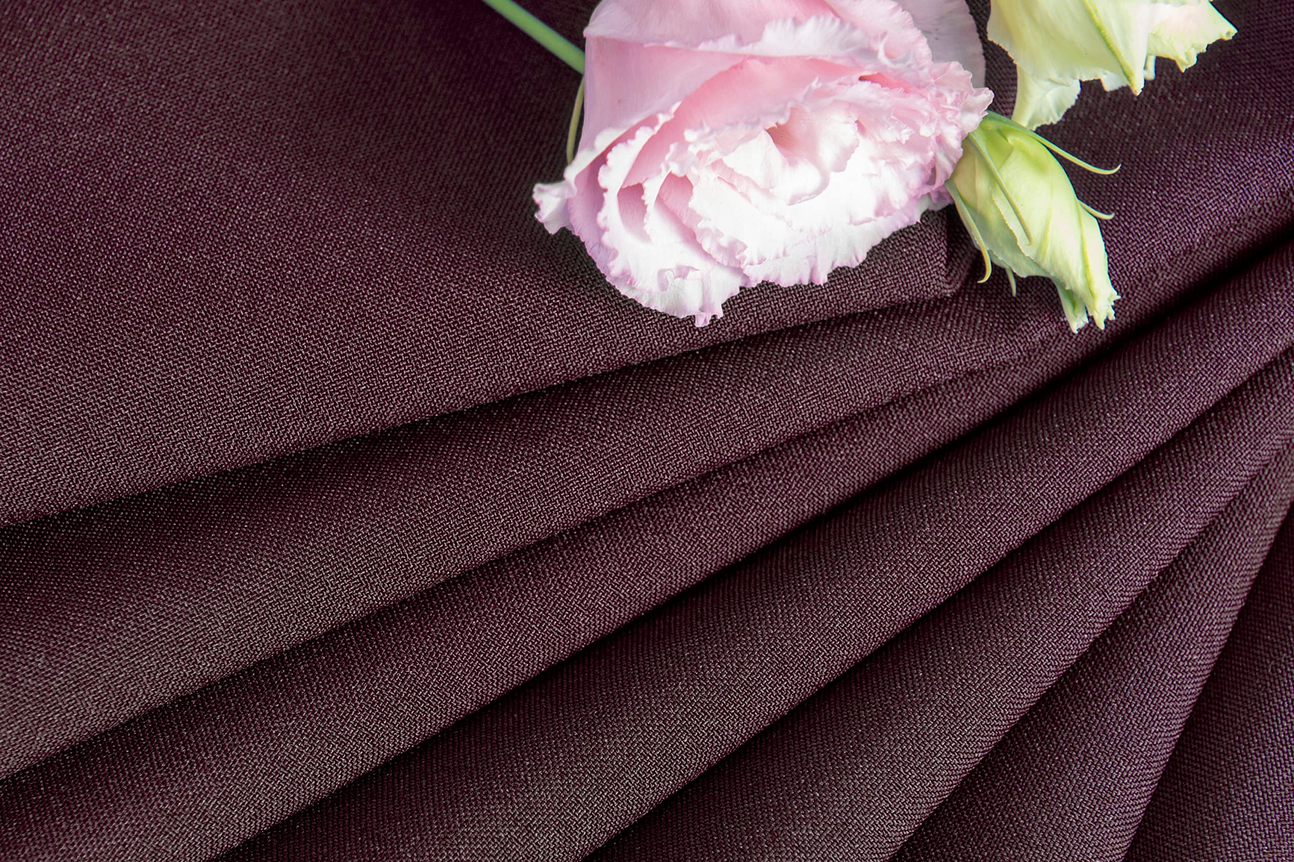 NIBLO Tablecloth Table Runner Table Linen Table Decoration Table Cloth (Chocolate Brown, Tablecloth - 120 x 220 cm) - Image 4