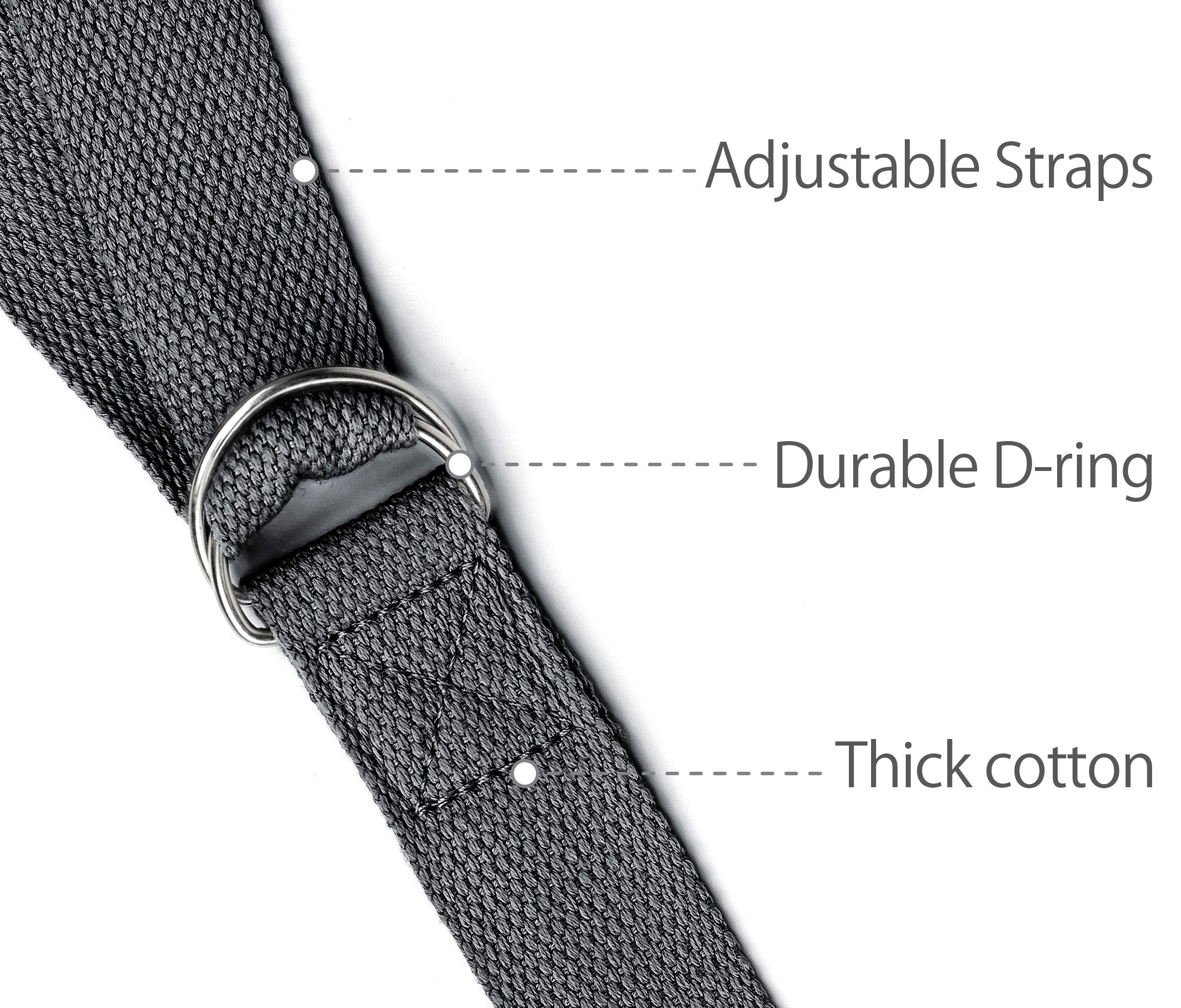 Cintura Yoga Lotuscrafts | Cotone Biologico 250 Cm | Con Fibbia Metallo | Per Stretching E Postura - Foto 11