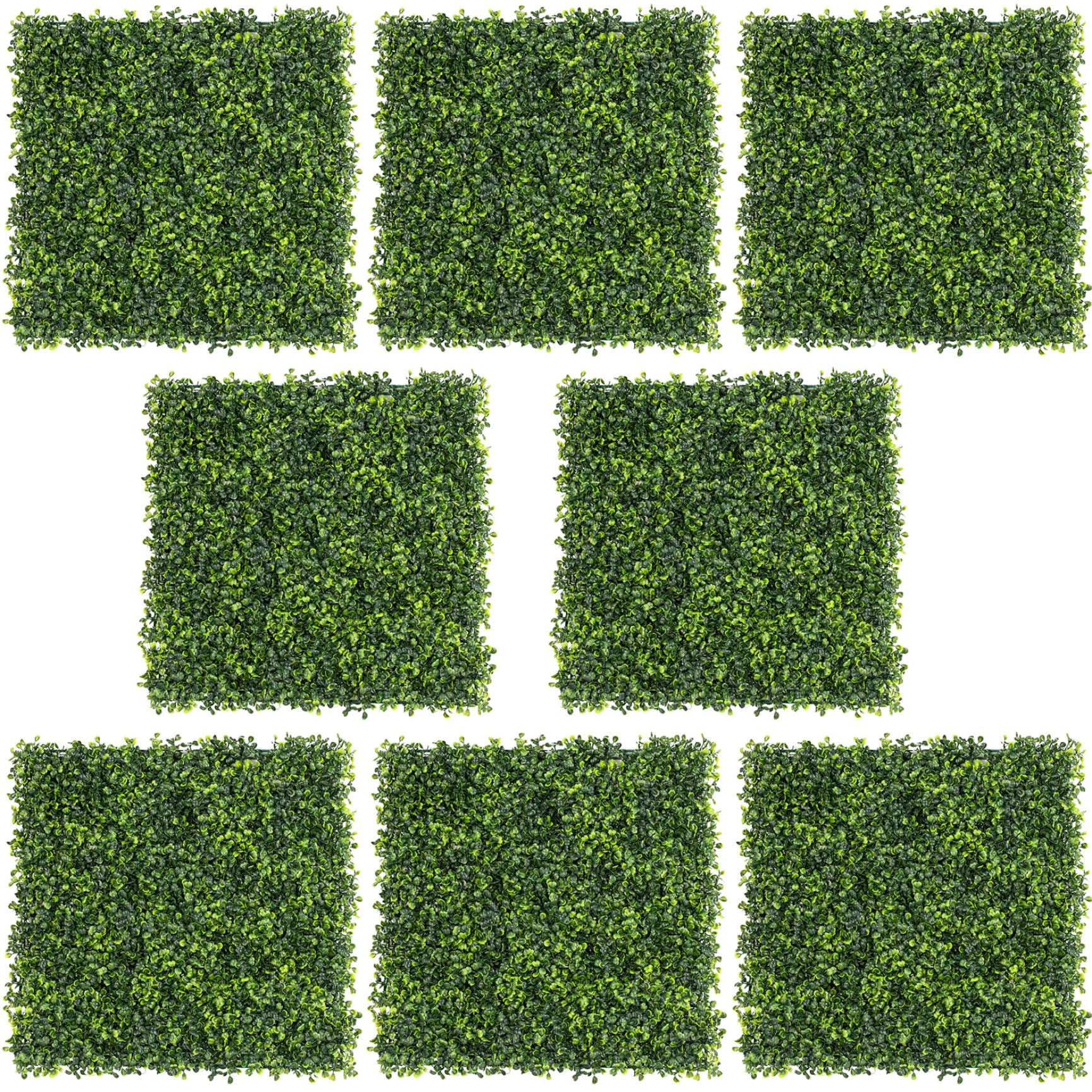Pantalla de cobertura de privacidad decorativa artificial con paneles de césped para jardín
