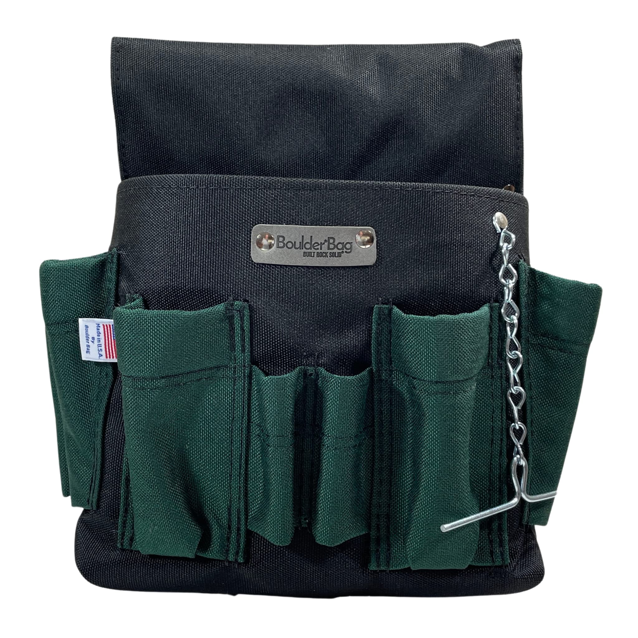 BOULDER Bag PRO 120 Professional Electrician Single Pouch. Tool Belt Ready Durability Wide Mouth, Deep Pockets, Pro Box Design. Made in The USA