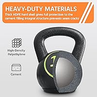 Vista 4 de Yaheetech Kettlebell Sets 4 Piece Strength Training KettleBells Weight Set 5lb, 10lb, 15lb, 20lb Kettle Bell for Women & Men for Full Body Workout &