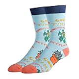 Men's Novelty Crew Socks for Adult Humor, Funny Saying Crazy Silly Socks, Cool Casual Socks