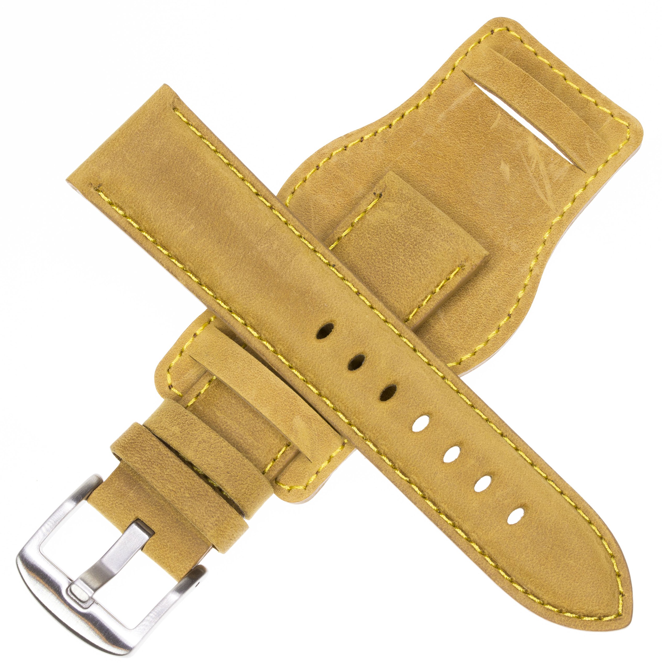 20mm German Military Aviator Watch Strap Swiss Army Light Brown