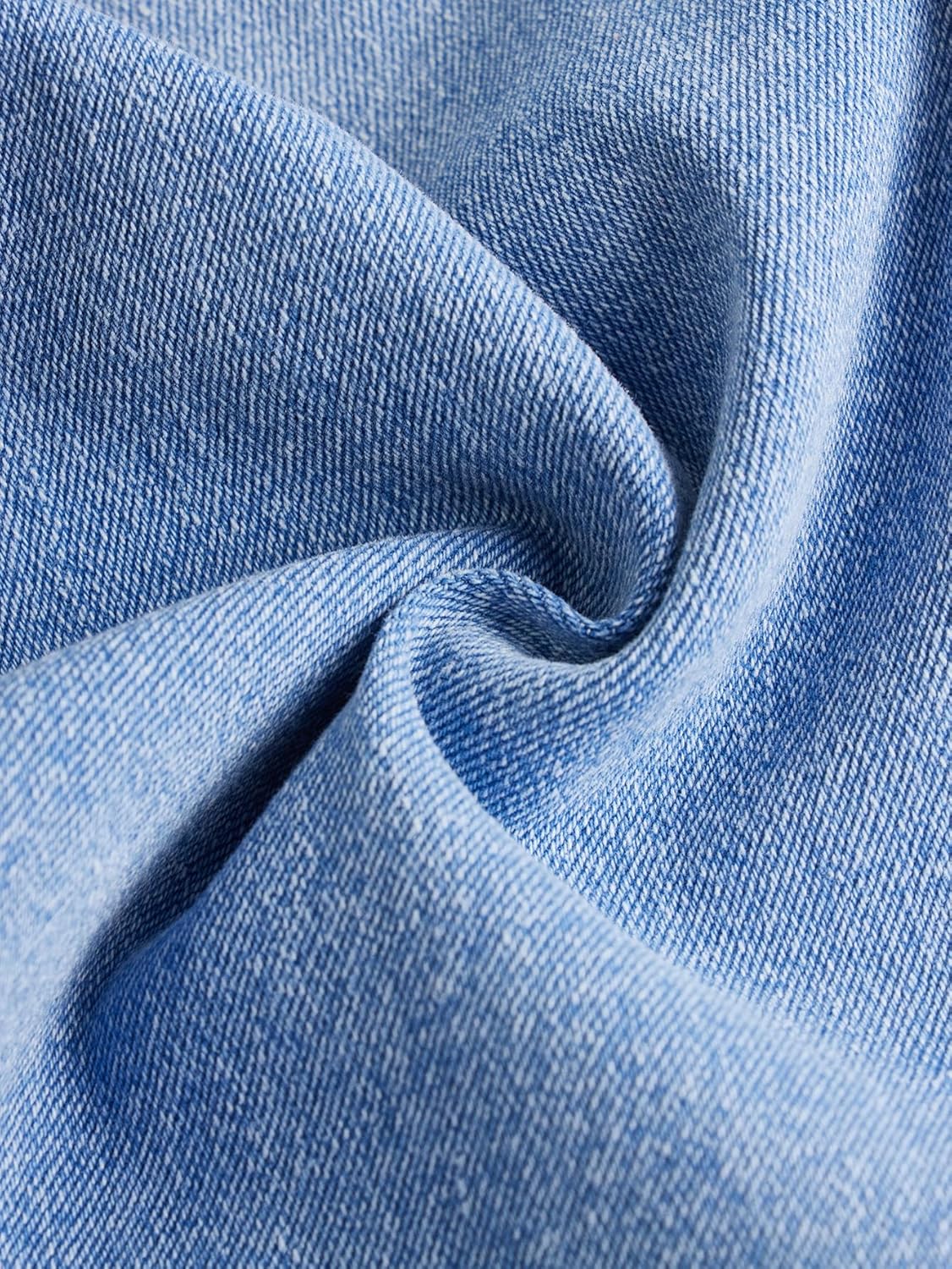 Milumia Girl's Ripped Flare Bell Bottom Jeans High Waist Denim Pants with Pockets - Image 2