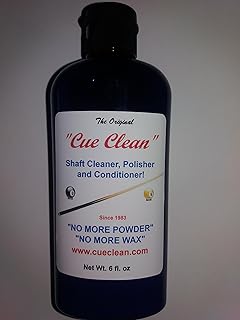 Cue Clean Medium Size 6.0 oz (177.4 ml) Billiard Cue Shaft Cleaner!