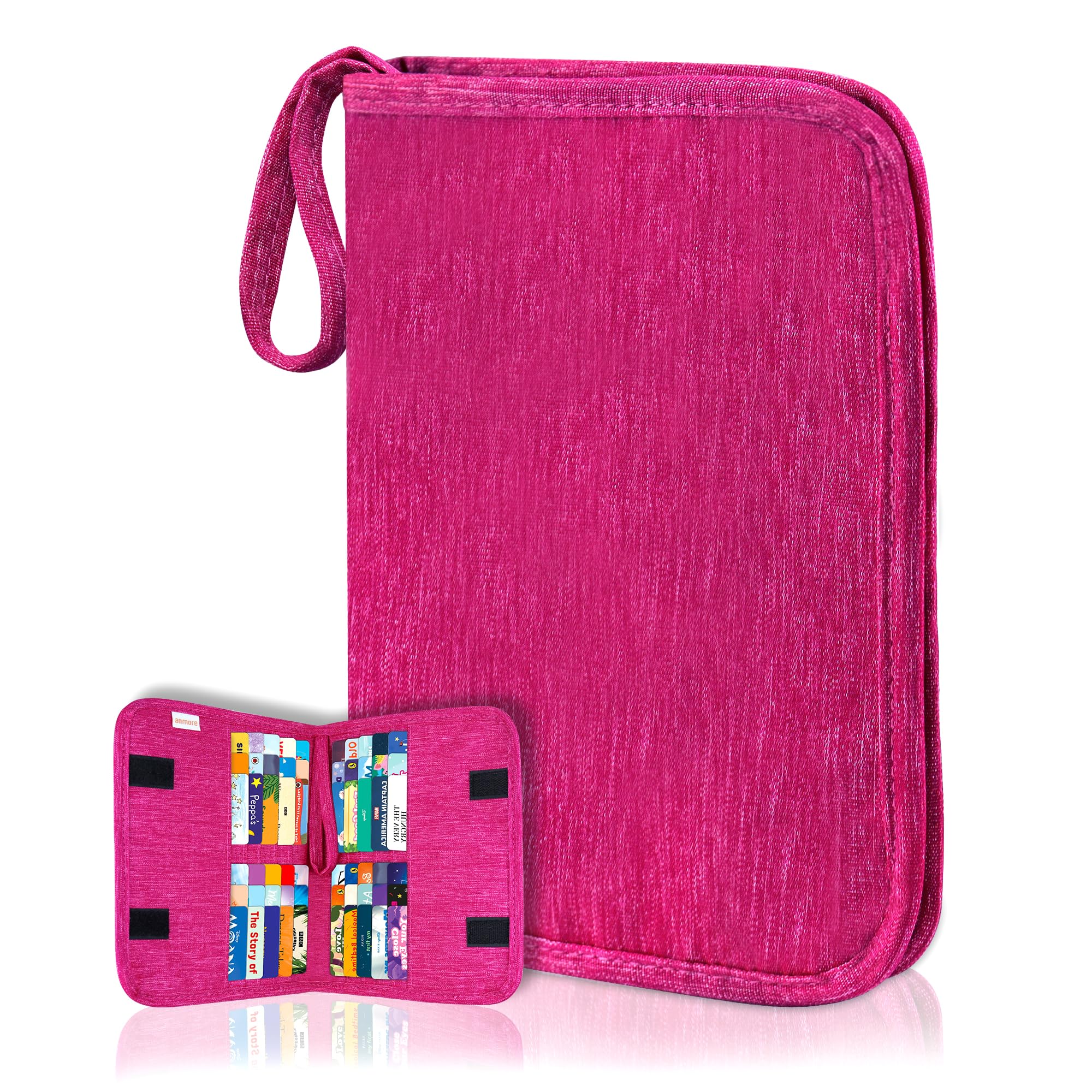 Annmore Tigerbox Tigercards Scrapbook - Portable Pink Storage Bag for Wild Cards, Carry and Organise up to 20 Cards