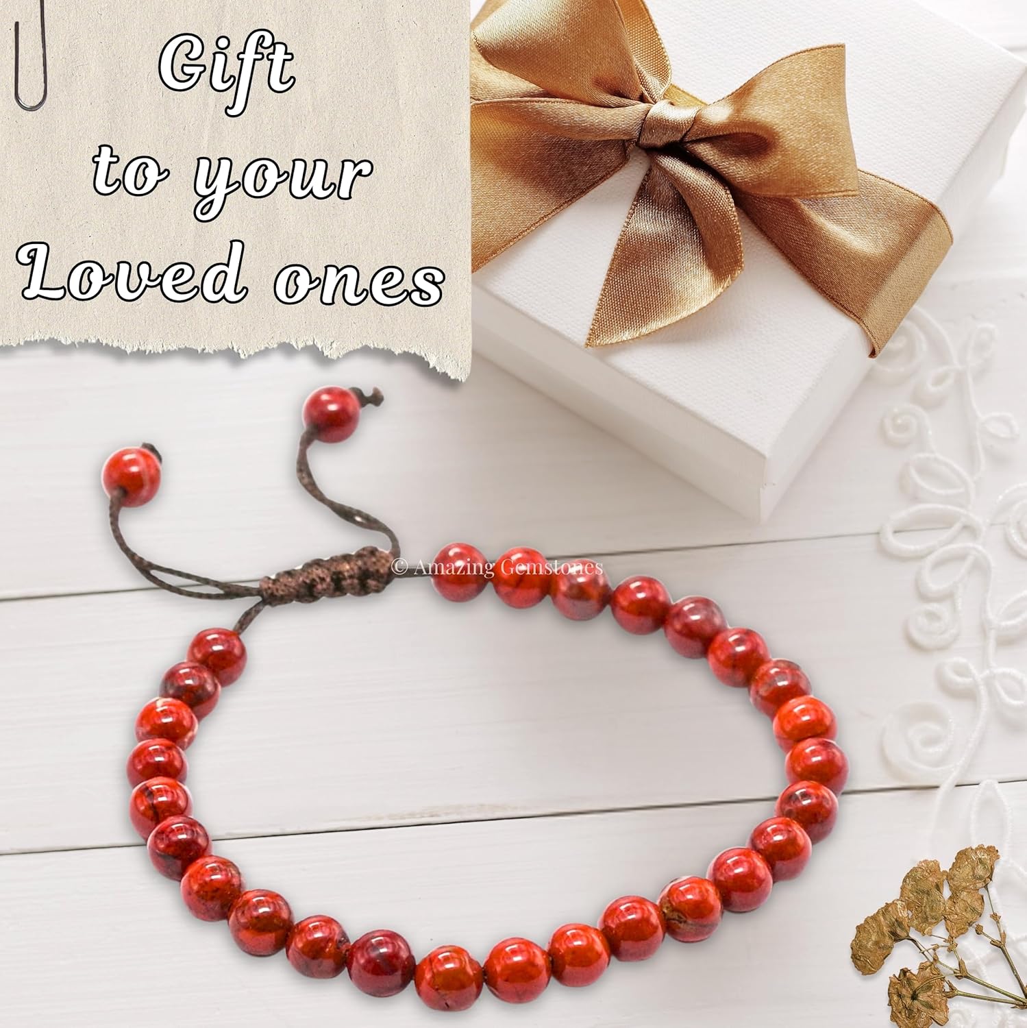 Amazing Gemstone Crystal Agate Bracelet, Gifts For Men and Women - Protection Healing Crystal Bracelet - 6mm Gemstone Beaded Adjustable Bracelet, Pulseras Para Hombres Mujer Stocking Stuffers - Image 7