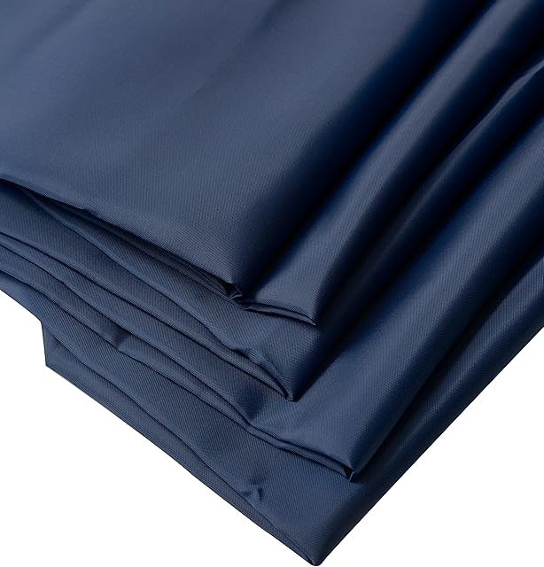 IPEA Tkanina Podszewka granatowa - 200 cm x 150 cm - Made in Italy - Metro Fabric do szycia, odzieży, podszewki, kurtki, spodnie, spódnice, meble, poduszki - tkanina do szycia i podszewki