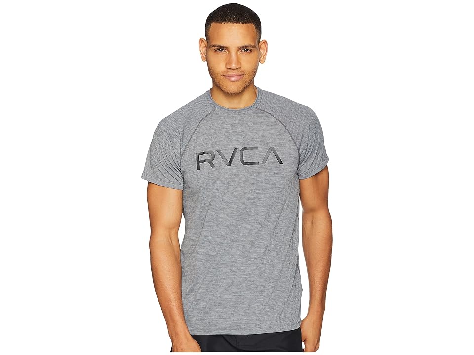 

RVCA Micro Mesh Short Sleeve (Grey Noise) Men's Clothing