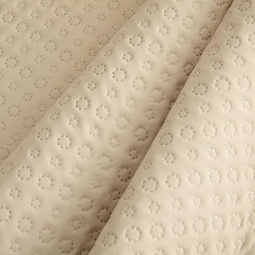 Todocama Housse de canapé d'angle Droite 200 cm, Protecteur rembourré piqué, Anti-acariens, Facile à Nettoyer (Beige Sable) - 5