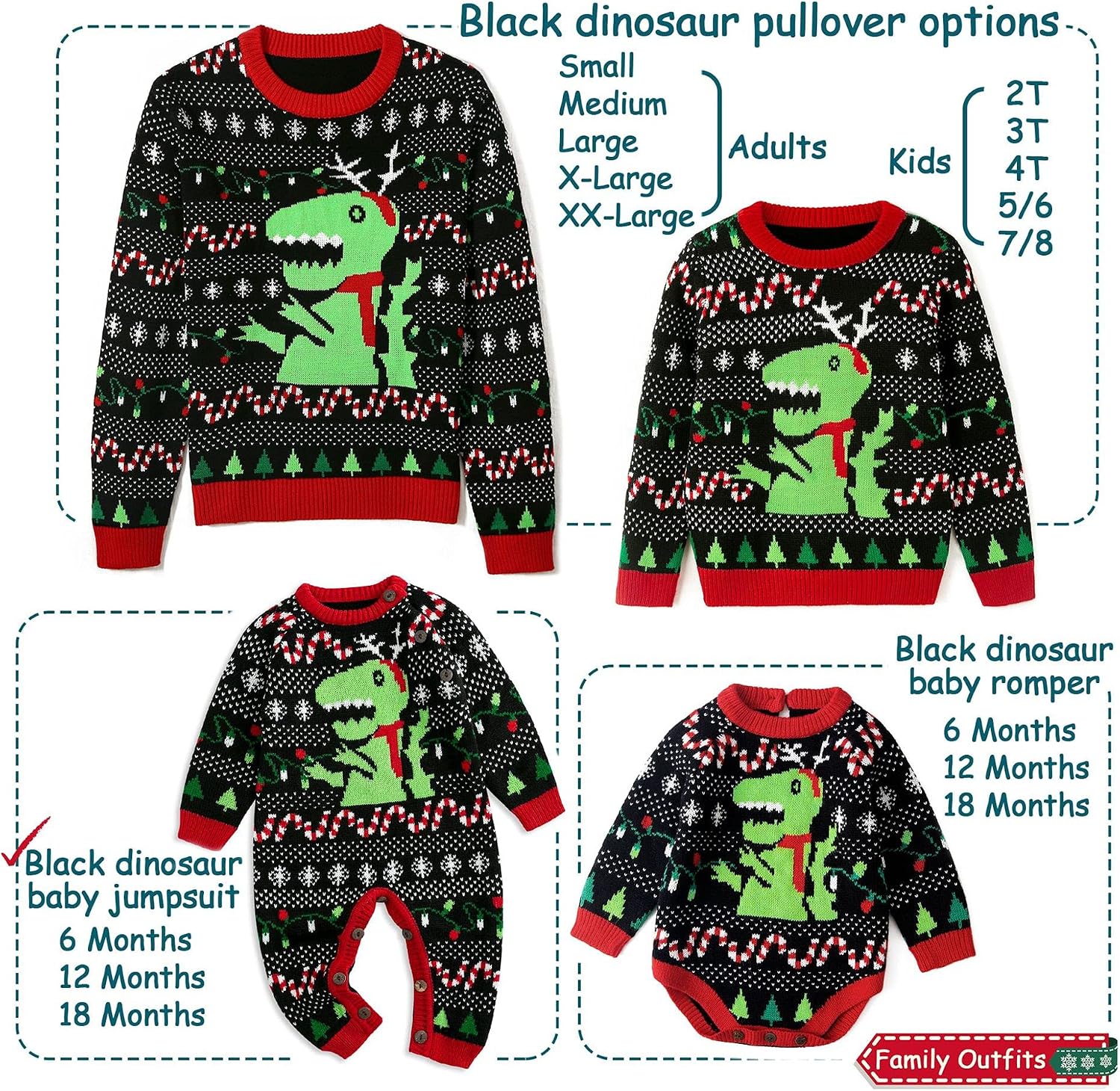Simplee kids Ugly Christmas Sweater Family Matching Outfits for Holiday Party Knitted Pullover