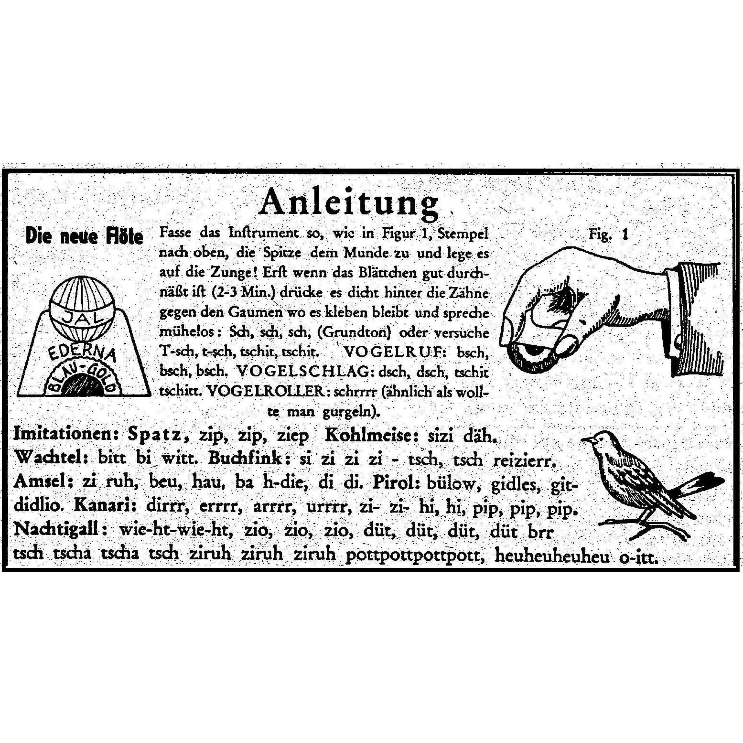 20x Vogelpfeife Weiss Vogelpfeiferl Nachtigallflöten Vogelstimmen Imitation Vogeljakob